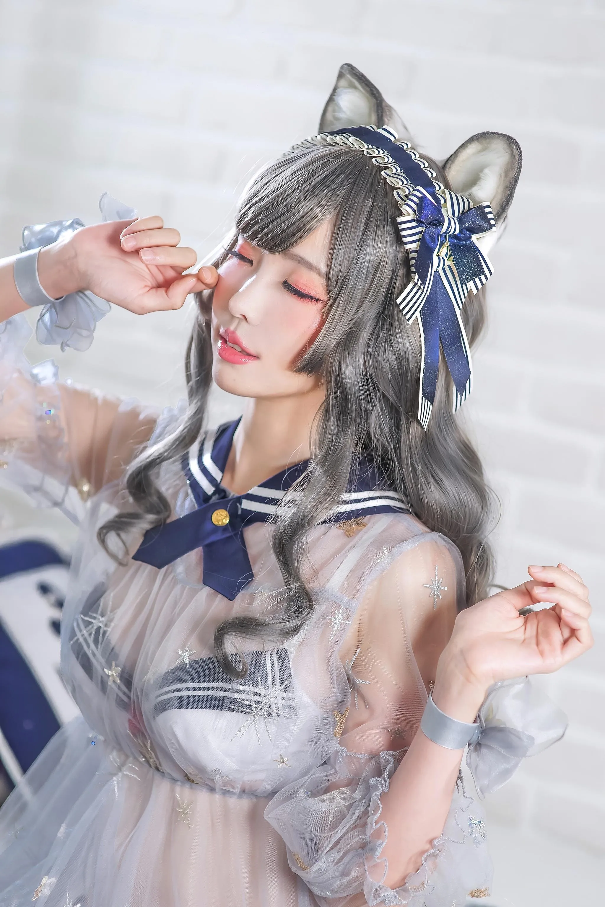 ElyEE子 – NO.47 灰太狼-透明睡裙 [21P]插图5
